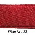 Élégant ruban de satin double face bordeaux 3-4mm pour emballage cadeau et projets DIY - Paquet de 900 Yards / Bordeaux
