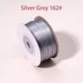 Rouleau de ruban de satin double face gris argenté pour emballages cadeaux et loisirs - 50 Yards/Pack / Gris Argenté (162#)
