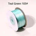 Rouleau de ruban de satin double face vert sarcelle 3-4 mm pour ballons et signets - 50 Yards/Pack / Vert Sarcelle (103#)