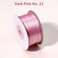 Rouleau de ruban de satin double face rose foncé pour emballage cadeau et artisanat - 50 Yards/Rouleau / Rose Foncé 22#
