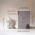 French shell ceramic vase with gift box showing product dimensions - Shell Vase in Color Box