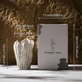 Nordic textured ceramic vase with irregular rim and white gift box packaging - Berkeley-2 / Color Box