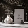 Minimalist white textured ceramic vase with elegant gift box packaging dimensions - Autumn Love-1 Gift Box