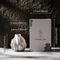 Minimalist textured white ceramic vase with gift box and dimensions for home decor - Autumn Love-2 Gift Box