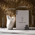 Κεραμικό βάζο Wabi-sabi με μινιμαλιστική συσκευασία και ακριβείς διαστάσεις μεγέθους - Μοντέλο-1 / Έγχρωμο Κουτί