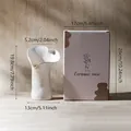 Elegante vaso in ceramica stile crema francese con motivo floreale e dimensioni - Oro - Scatola a Colori