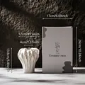 Modern white ceramic vase with elegant pleated texture and grey gift packaging box - Yiran-1 Style / Color Box