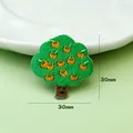 Simpatico patch ricamato albero cartone animato DIY piante vestiti accessori 30mm - Grande Fortuna e Prosperità