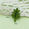 Toppa ricamata foglia verde accessorio abbigliamento DIY pianta cartone animato 25x15mm - Foglia in stile coreano