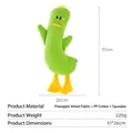 Grand jouet pour chien canard en peluche velours vert avec sifflet interne, 51 cm - Jouet Canard au Cou Tordu Vert / 51cmx26cm / Vert
