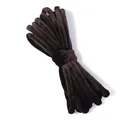 Cordón redondo de terciopelo marrón oscuro para accesorios de ropa DIY y lazos para el pelo. - Ancho: 6mm 5 Yardas/Paquete / Café Oscuro
