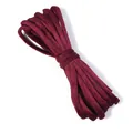 Cordino rotondo in velluto bordeaux per fiocchi per capelli fai da te e accessori. - Larghezza: 6mm 5 Yards/Confezione / Borgogna