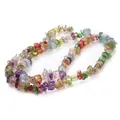 Detailopname van kleurrijke onregelmatige kristalschilfers, ideaal voor DIY sieraden maken. - 220 stuks/verpakking / Kleurrijk Crackle Kristal