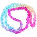 Gedetailleerd overzicht van kleurrijke onregelmatige kristallen kralen voor DIY sieraden. - 220 stuks/verpakking / Zevenkleurig Kristallen Grind