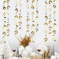 Ghirlanda di carta foglia d'oro sospesa festa matrimonio compleanno sfondo parete - Ghirlanda di foglie da 2 m / Oro