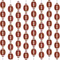American football party paper garland hanging banner sports theme celebration decor - 1 Piece