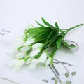 Bouquet de fleurs artificielles de magnolia blanc en detail, ideal pour la deco de la maison. - A134 blanc