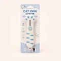 Simpatico taglierino retrattile a forma di zampa di gatto blu nuvola, confezione deluxe - Blu (Lusso)