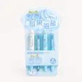 Set de 4 bolígrafos de gel retráctiles de 0,5 mm con diseño de tema de arándanos - 0.5mm / Juego de 4 piezas / Sal Marina de Bayas