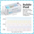 Set mit 6 Rollen kreativem PET-Washi-Tape im Karo-Design für DIY-Journal-Dekoration - 6er-Set Rollen / Bubble Plaid 1