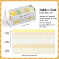 Kreatives Set mit 6 bunten karierten PET-Dekobändern in Geschenkbox für DIY-Scrapbooking - 6er-Set Rollen / Bubble Plaid 4