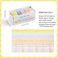 6er-Set karierte PET-Washi-Tapes in verschiedenen Breiten für DIY-Journal-Dekoration. - 6er-Set Rollen / Bubble Plaid 5