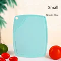 Nordic light blue plastic cutting board for small kitchen tasks with a convenient hanging hole - Small (CB-12-1) / Nordic Blue