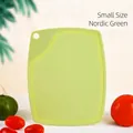 Small Nordic green PP cutting board for kitchen fruit and vegetable preparation - Small (CB-12-1) / Nordic Green