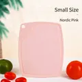 Small Nordic pink PP plastic cutting board for slicing fruits and vegetables at home - Small (CB-12-1) / Nordic Pink