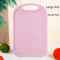 Large Nordic pink wheat straw cutting board for kitchen fruits and vegetables usage. - Large (CB-14-3) / Nordic Pink