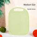 Light green medium size food-grade PP plastic cutting board with handle for home kitchen - Medium (CB-13-2) / Nordic Green