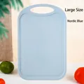 Durable Nordic blue wheat straw kitchen cutting board for fruits and vegetables - Large (CB-14-3) / Nordic Blue
