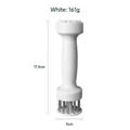 Professional white manual meat tenderizer needle tool for domestic kitchen steak use - 20 Needles / White