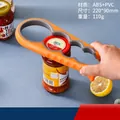 Abrelatas multifuncional naranja ergonómico antideslizante para varios tamaños - Naranja Vibrante