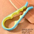 Abridor de tarros multifuncional ergonómico en azul y verde lima, ahorro esfuerzo - Azul cielo