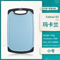 Durable small light blue cereal fiber and PP plastic cutting board for home kitchen use - S / Blue