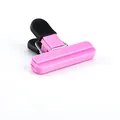 Durable pink plastic food sealing clip for kitchen snack bags preservation and freshness. - Small (GJ-37) / Pink