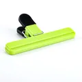 Lime green durable plastic food bag sealing clip for moisture-proof snack storage - Large (GJ-37) / Green