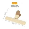 Large beige plastic food bag sealing clip with 15.5cm length for kitchen use - Large (GJ-37) / Beige