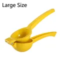 Premium large yellow 2-in-1 manual lemon squeezer juicer made of durable aluminum alloy - Single Layer Large / Bubble Bag Pack