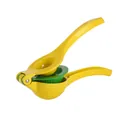 Heavy duty 2-in-1 aluminum alloy manual lemon squeezer in vibrant yellow and green - 2-In-1 Double Layer / Bubble Bag Pack