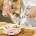 Versatile stainless steel kitchen scissors in cream color for efficient food preparation - Multi-Purpose Kitchen Shears
