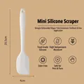 White mini silicone baking spatula with heat-resistant and ergonomic features - Mini Spatula / White