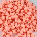 Mini rosa Harz Enten Anhänger für DIY Mikrolandschaften und Bastelschmuck Zubehör - Einfarbig Orange