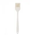 Integrierter hitzebeständiger Silikon-Backpinsel in Beige für Küche und Grillen - Pinsel / Weiß