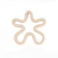 Flower shaped minimalist silicone heat insulation placemat in cream beige for table - Khaki