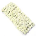 Miniature paper roses artificial craft flowers for DIY wedding party decoration candy boxes - 144 Pieces/Pack / Beige