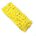 Yellow artificial paper rose flowers mat for DIY wedding party wall decoration crafts. - 144 Pieces/Pack / Yellow