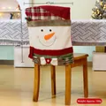 Christmas snowman chair back cover with dimensions 47x50cm - Series 016-Snowman(016-Snowman)