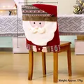 Decorative Santa Claus Christmas chair back cover protector for festive holiday dining - Series 017-Santa Claus(017-Santa)
